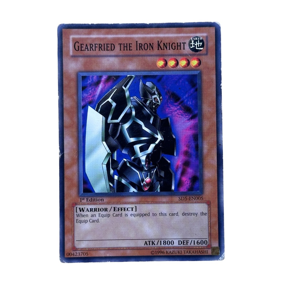 Konami Yu-Gi-Oh! Card Brown Gearfried the‎ Iron Knight SD5-EN005 1st Ed